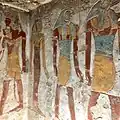 Hor-Iunmutef, Isis, Horus, and Anubis