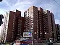 Part of the residential estate on Antonovycha Street