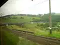 Lviv–Chop railroad, note double track and electrification