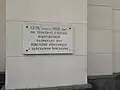 Plaque honoring the 1905 uprising