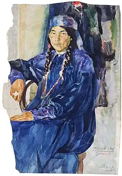 Khakassian woman from the Sagay tribe&nbsp;[ru; de]