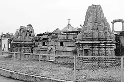 Outside face of screen shrines at Rudra Mahalaya Temple, by 1140