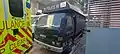 The one and only Isuzu NPR police lorry which is kept at Electrical and Mechanical Services Department headquarters.
