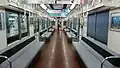 8000 series interior with updated seat fabric
