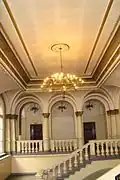 Ornate main hall ceiling