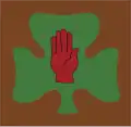 107th (Ulster) Independent Brigade Group Territorial Army Worn from 1950 to 1967.[45]