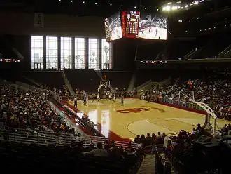 Inside Galen Center, USC's basketball stadium