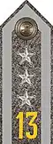 Shoulder mark m/1923 (13 = Dalarna Regiment)