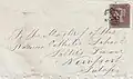 Envelope from London addressed to Bishop Brown 1853