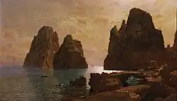 Isle of Capri: The Faraglioni, 1870s, Princeton University Art Museum