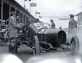 Billy Knipper in Corsa at 1910 Vanderbilt