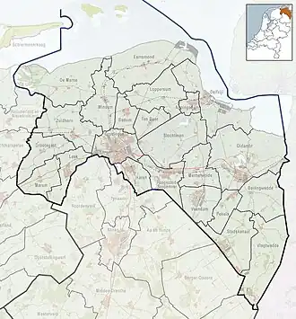 Warffum is located in Groningen (province)