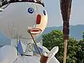 The Böögg's smiling face ...