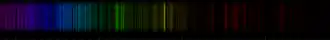 Color lines in a spectral range