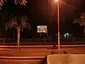 Main street, 25 de mayo, at night