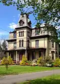 289 Elm Street, Northampton, MA. Built 1860. French Second Empire style.