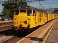 Network Rail 31285 speeds through Rugeley working a test train.