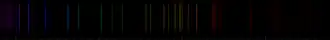 Color lines in a spectral range