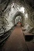 Tunnel from engine room to gun at O'Hara's Battery