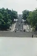 The remaining steps to the shrine in 1955