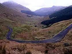 Glen Croe viewed from Rest and be thankful viewpoint