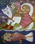 Alyona Azernaya, Cat in red boots 2003