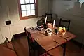 Acacia Cottage, interior, dining table.