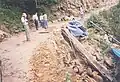 Access Road Construction (Mr Saram, Mr Suraweera, Mr Dheerasinghe, Mr Gunasekara and Mr Jayawardhana are in the photo)