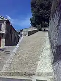 Access ramp to the fortress.
