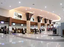 Former check-in area, used prior to the relocation to the new terminal.