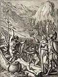 Aeneas and Charon, Wenceslaus Hollar, 17th century