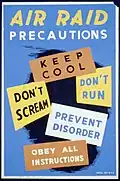 Charlotte Angus, Air Raid Precautions, silkscreen, c. 1942, LOC