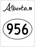 Highway 956 marker