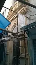 The access to the church