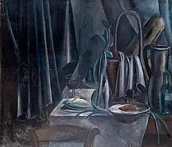 Nature morte (Still Life), 1912, oil on canvas, 100.5 × 118&nbsp;cm, The State Hermitage Museum, Saint Petersburg, Russia. Reproduced in Du "Cubisme", 1912