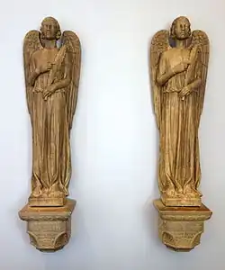 Angels by Louise Abel, c. 1920, architectural faience