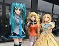 Animegao kigurumi performers at Anime North 2017.