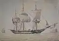 The Greek polacca Bella Aurora , by Antoine Roux