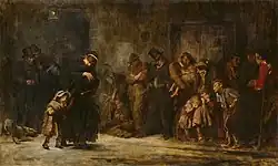 Applicants for Admission to a Casual Ward, smaller version of the 1874 painting, held by the Tate Gallery (after 1908)