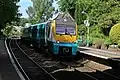 An Arriva Trains Wales Class 175 at platform 2