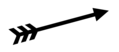 Arrow used by the historically Bhutto-led Pakistan Peoples Party