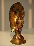Another view of the Asian Art Museum of Tokyo standing Buddha.