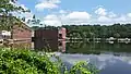Repurposed mill buildings and mill pond