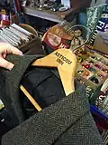 An original clothes hanger from the inn