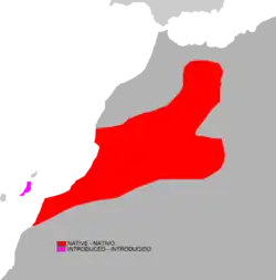 Map of range