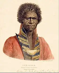 Bungaree: A Native Chief of N.S. Wales, c. 1829-38