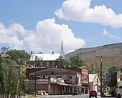 Austin in 2004, looking east on U.S. Route 50
