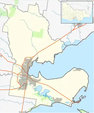 Indented Head is located in City of Greater Geelong