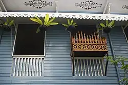 Exterior of the banggéra at the Baysa-Villoso House in Sariaya, Quezon