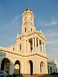 View of the station clock tower, December 2007
